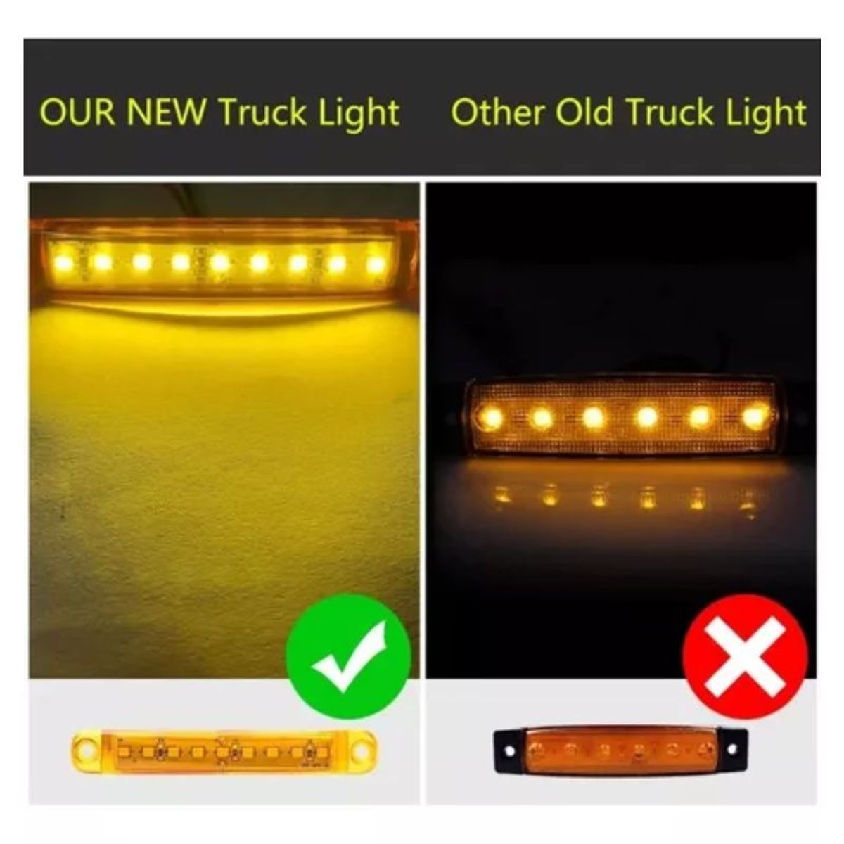 GENERICO - Luces Led 9-30v Laterales 4 Unidades Auto Camión