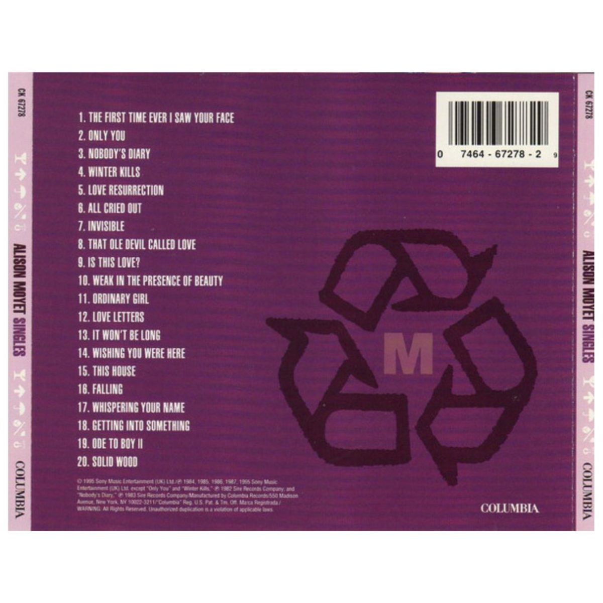 HITWAY MUSIC - ALISON MOYET - SINGLES - CD HITWAY MUSIC