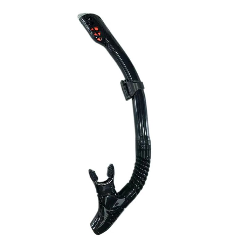GENERICO - Tubo de Snorkel Negro para Buceo Flexible