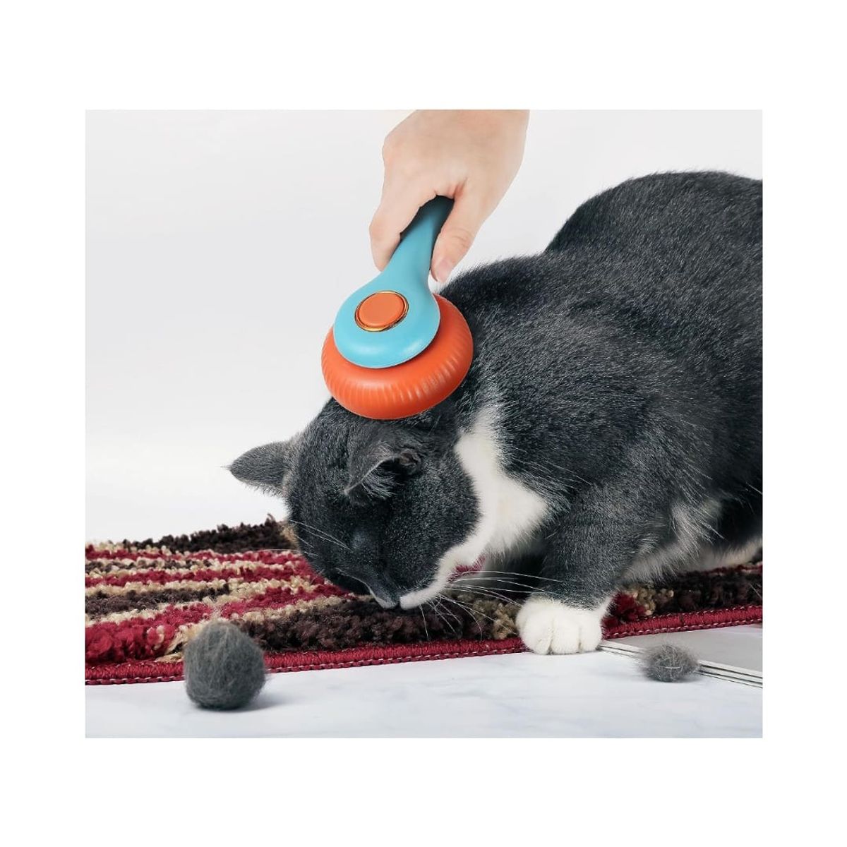 GENERICO - Cepillo Para Gatos o Perros Con Expulsador De Pelos