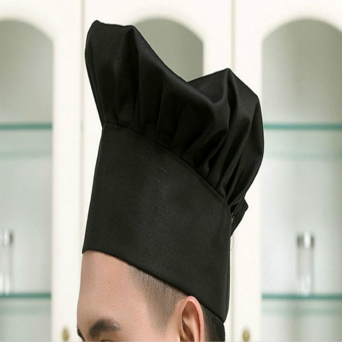 90 GRADOS - Gorro de Chef tipo Champiñon Frances confección Nacional