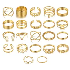 VATYERTY - Conjunto de 22 anillos multiarticulares abiertos-1