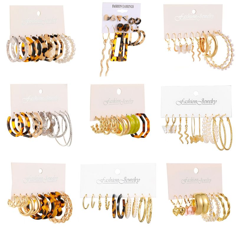 VATYERTY - 46 pares de pendientes creativas de perlas para mujeres