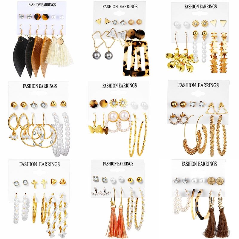 VATYERTY - 54 pares de pendientes de perlas acrílicas para mujeres-1