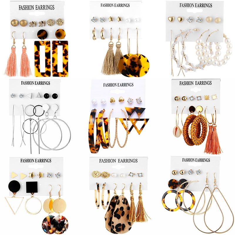 VATYERTY - 54 pares de pendientes de perlas acrílicas para mujeres-2