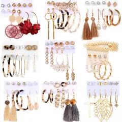 VATYERTY - 54 pares de pendientes de perlas acrílicas para mujeres-3