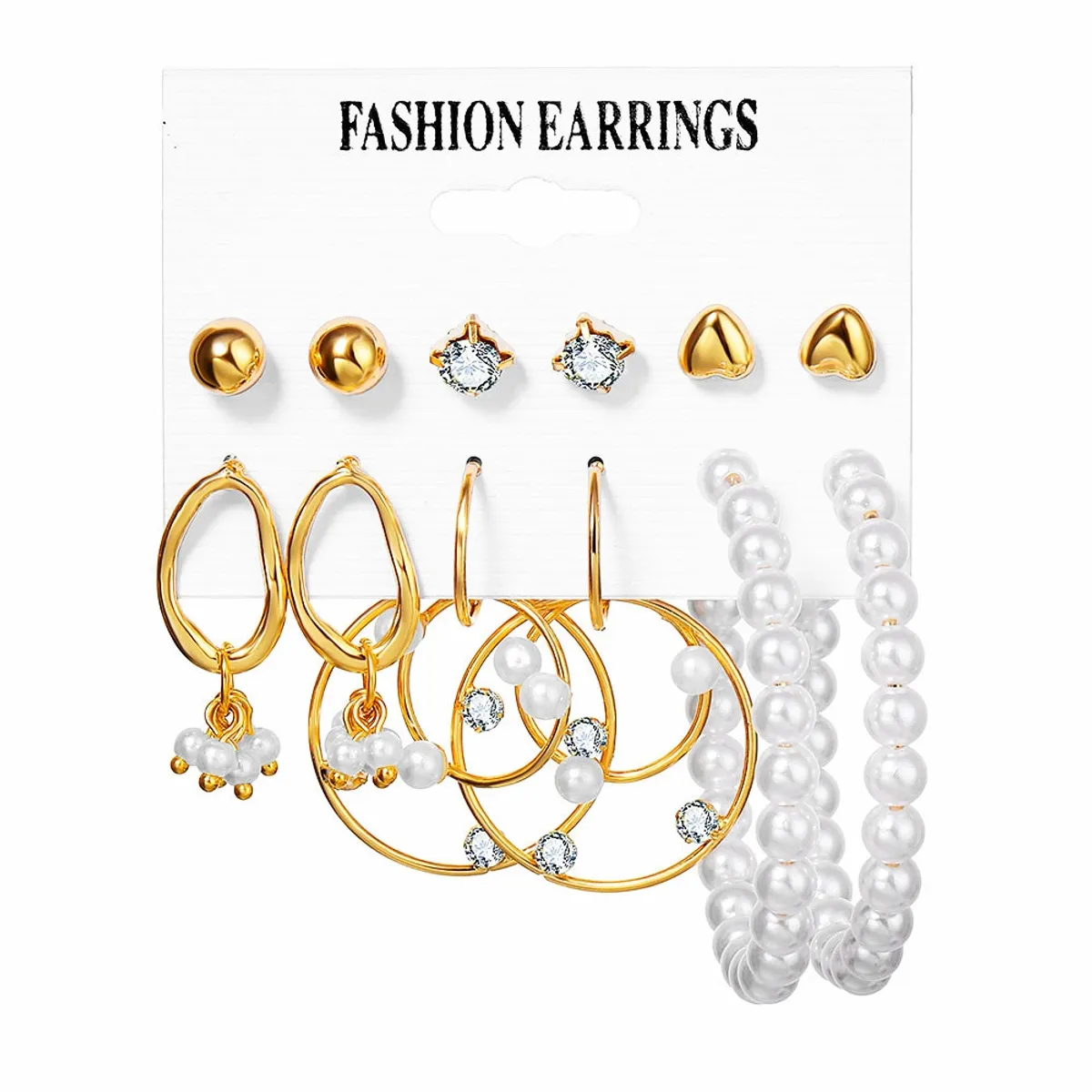VATYERTY - 54 pares de pendientes de perlas acrílicas para mujeres-3