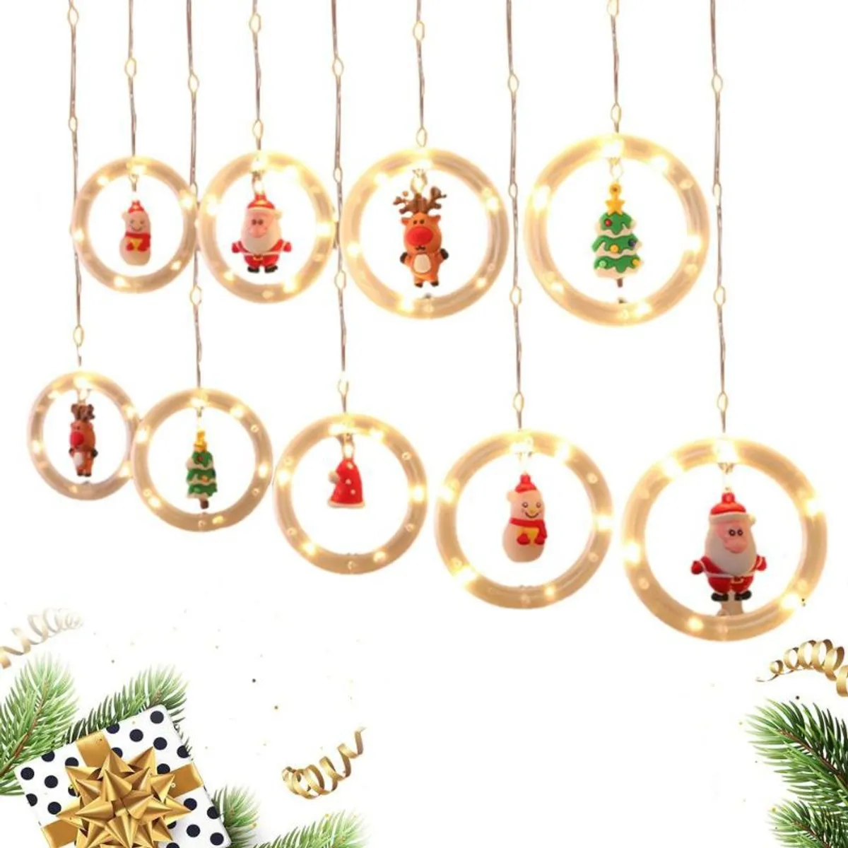 GENERICO - Guirnalda Led de Navidad 3mts Aros de Luz Decoracion Usb