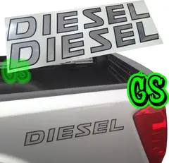 GRAVITY - Sticker Adhesivo Logo Diesel Nissan Np300 Pick Up Cromado