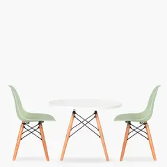 FORM DESIGN - Pack Kids 1 Mesa 2 Sillas DSW Menta Form