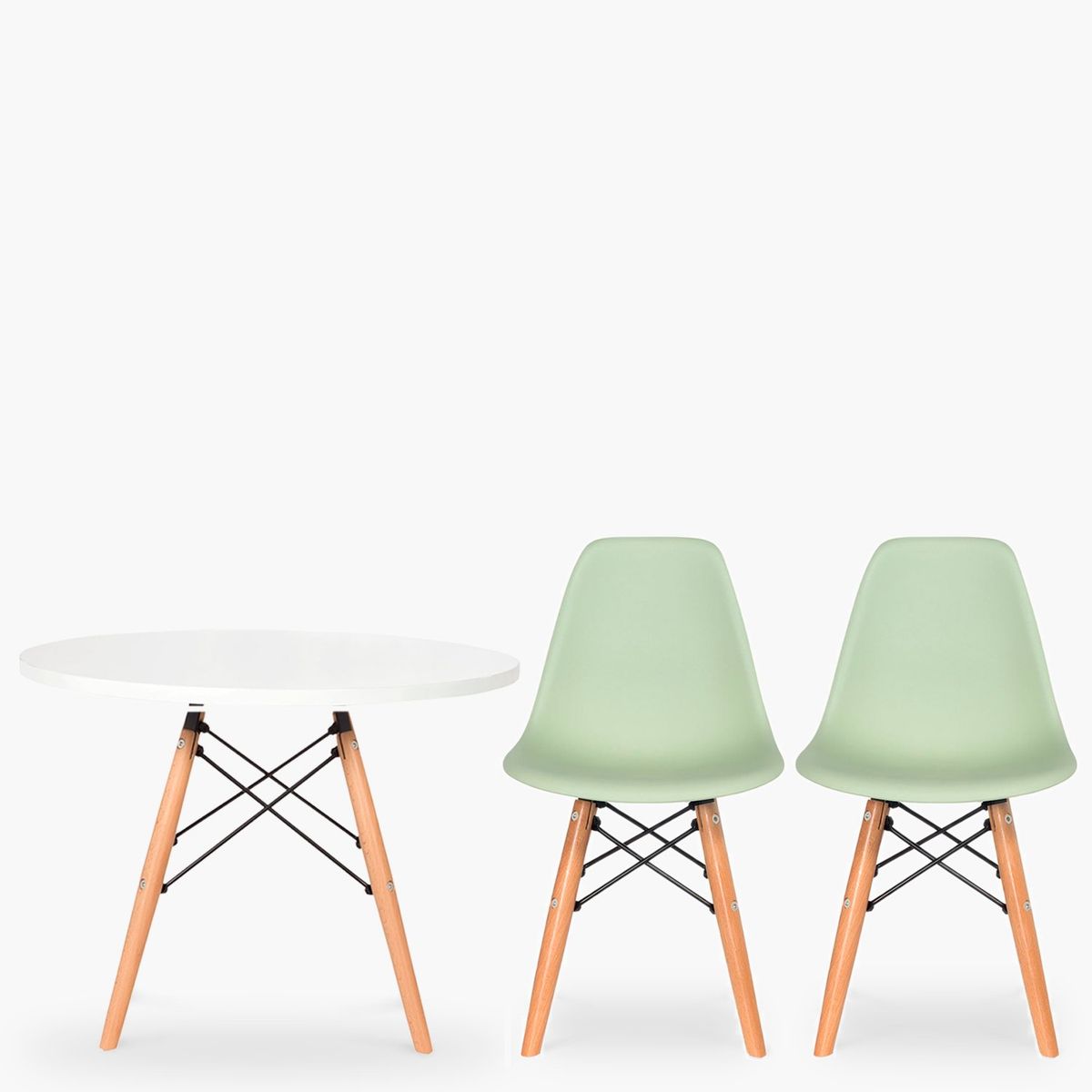 FORM DESIGN - Pack Kids 1 Mesa 2 Sillas DSW Menta Form