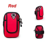 Bolsa ROJO Riñonera con Soporte para Brazalete de Telefono