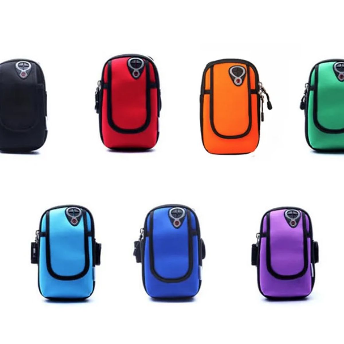 GENERICO - Bolsa ROJO Riñonera con Soporte para Brazalete de Telefono