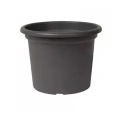 EURO3PLAST - Macetero de plástico reciclado plato 30x23 cm color Gris Antracita