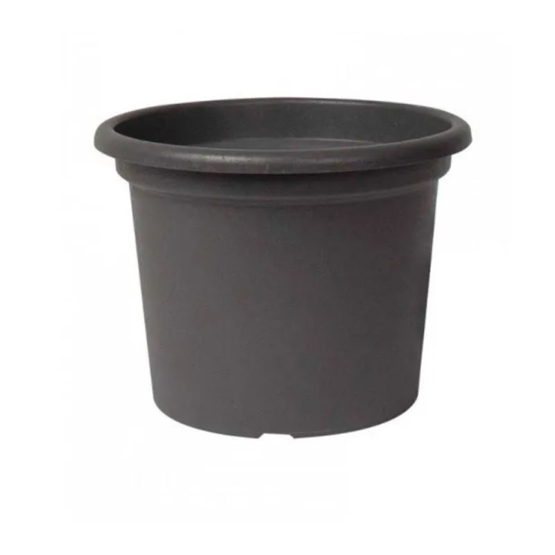 EURO3PLAST - Macetero de plástico reciclado  plato 40x30 cm color Gris Antracita