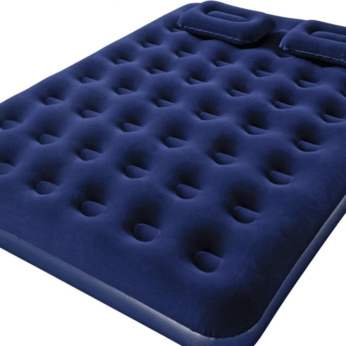 BESTWAY - COLCHÓN INFLABLE DOBLE + INFLADOR + 2 ALMOHADAS