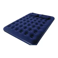 BESTWAY - COLCHÓN INFLABLE DOBLE + INFLADOR + 2 ALMOHADAS