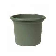 EURO3PLAST - Macetero de plástico reciclado plato 40x30 cm color Verde salvia