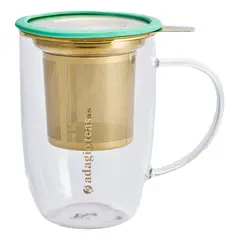 ADAGIO TEAS - Mug Bhoro Turquesa Con Infusor 470 Ml