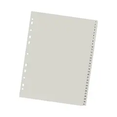 DATAZONE - SEPARADOR A4 NUMERADO ARCHIVABLE