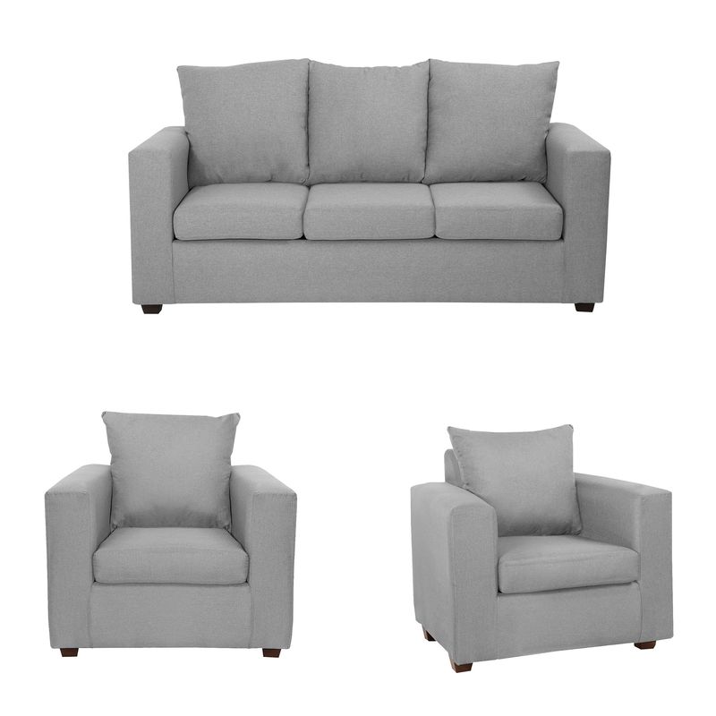 DECOOUTLET - Living Turín 3.1.1 Tela Gris