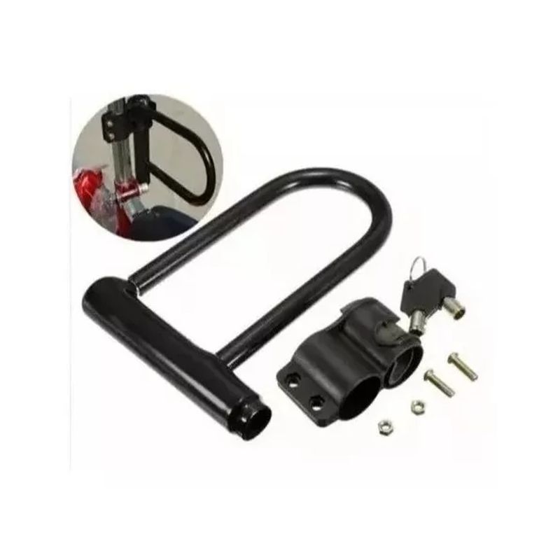 GENERICO - Candado Ulock Con Soporte Para Bicicleta