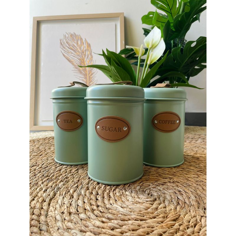 GENERICO - Set de 3 canister de cocina