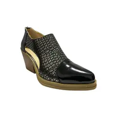 DINASTELLA - Botin low opening Negro/Dorado