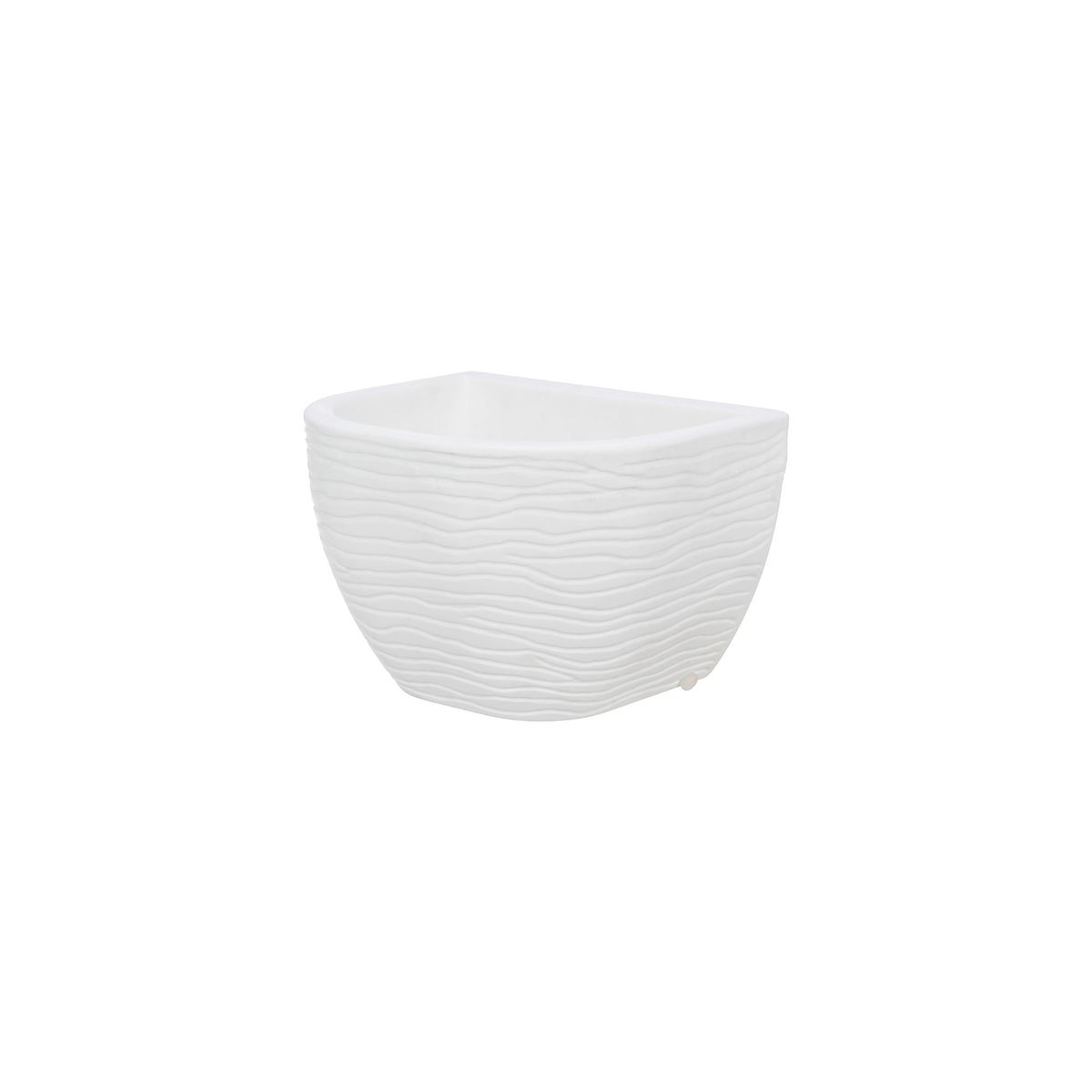 FLORIDIS - MACETERO FLORIDIS BLANCO TIESTOS DE PARED 17CM ALTO CON PLATO