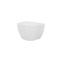 FLORIDIS - MACETERO BLANCO TIESTOS DE PARED 17CM ALTO CON PLATO