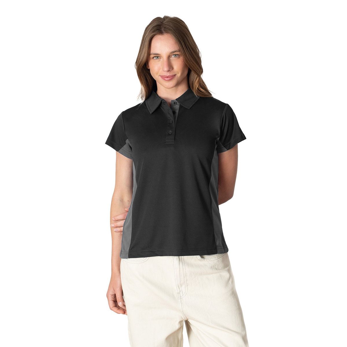 INDUSBORD - Polera Mujer manga corta Dryfit Custom Bitono protección Uv50 Con Certificación