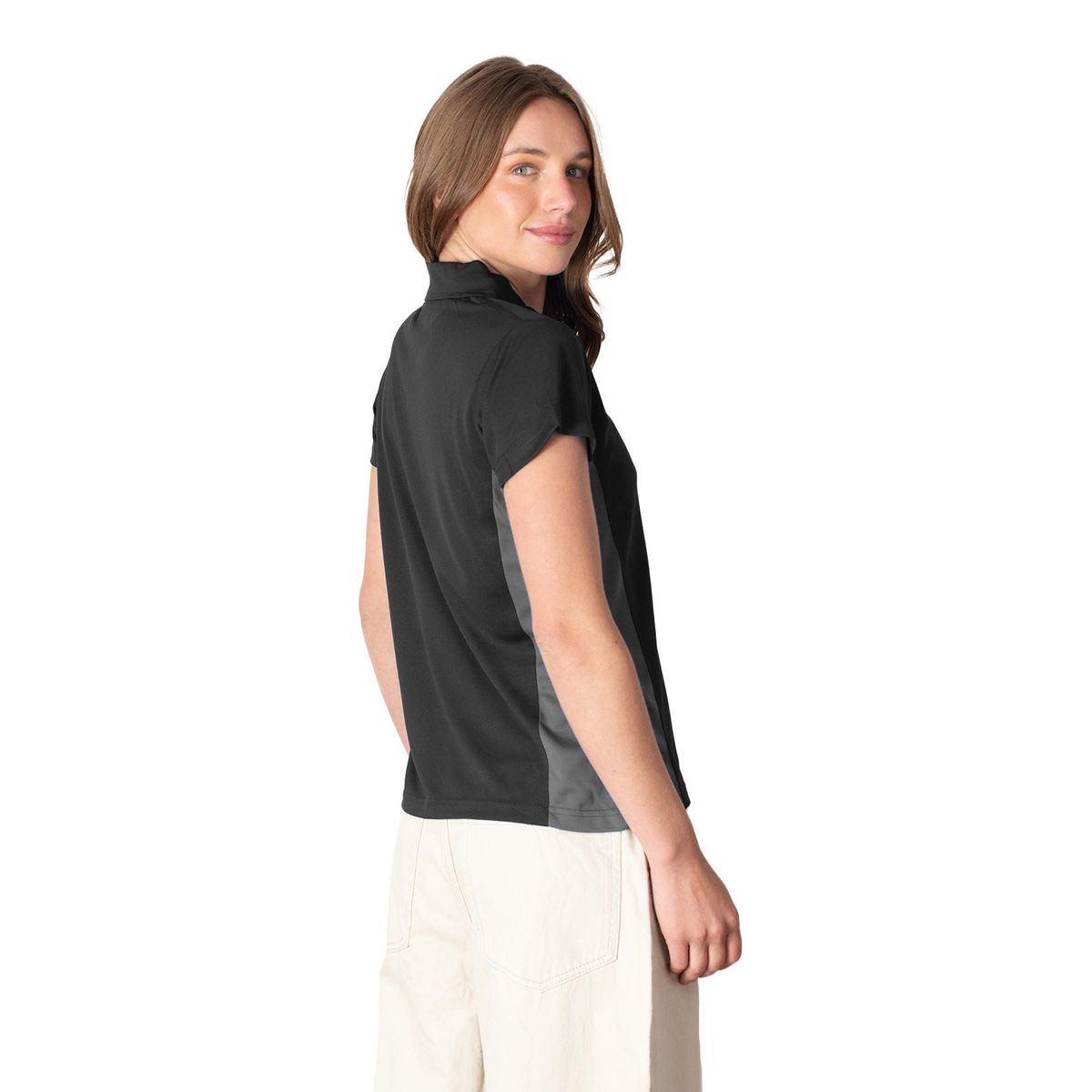 INDUSBORD - Polera Mujer manga corta Dryfit Custom Bitono protección Uv50 Con Certificación