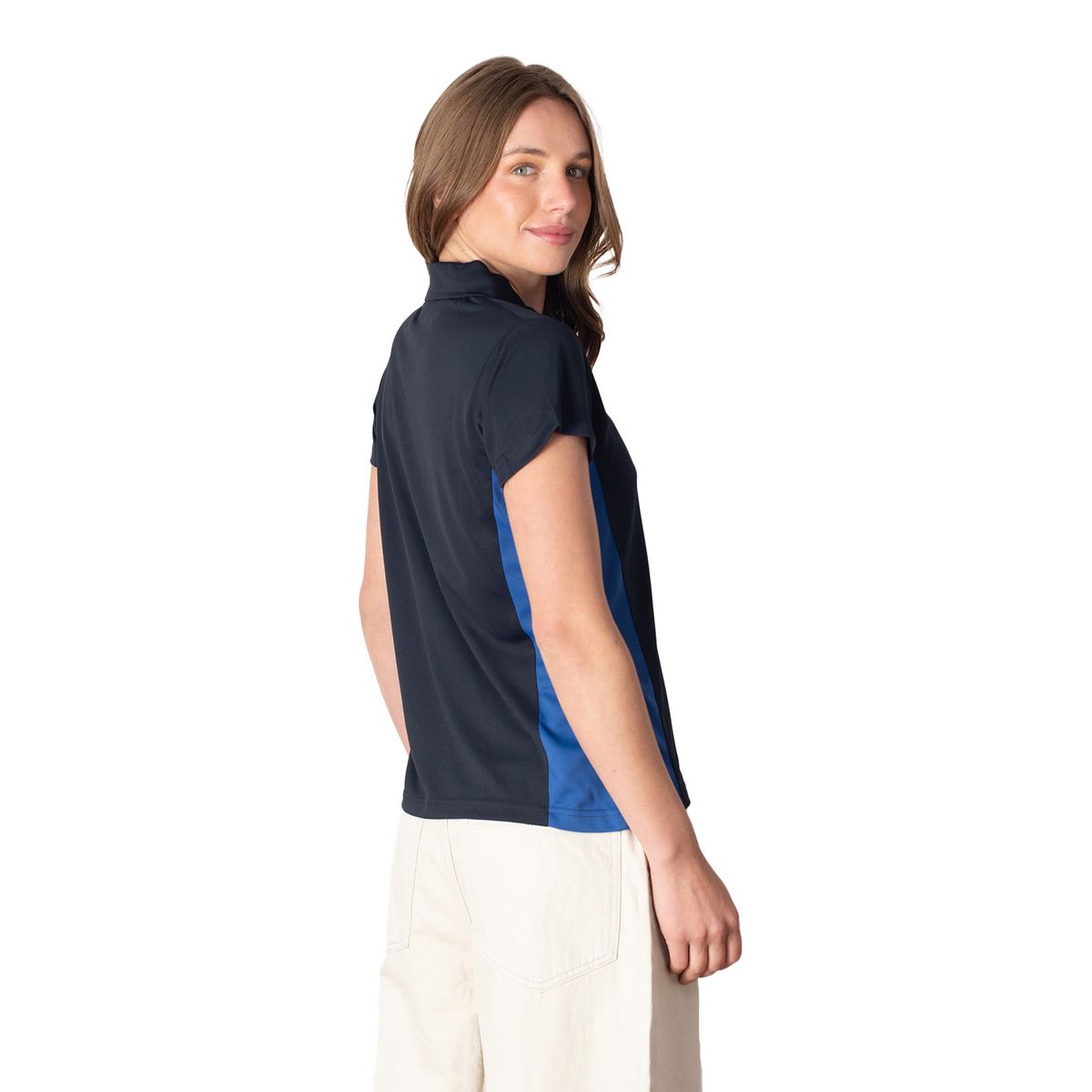 INDUSBORD - Polera Mujer manga corta Dryfit Custom Bitono protección Uv50 Con Certificación