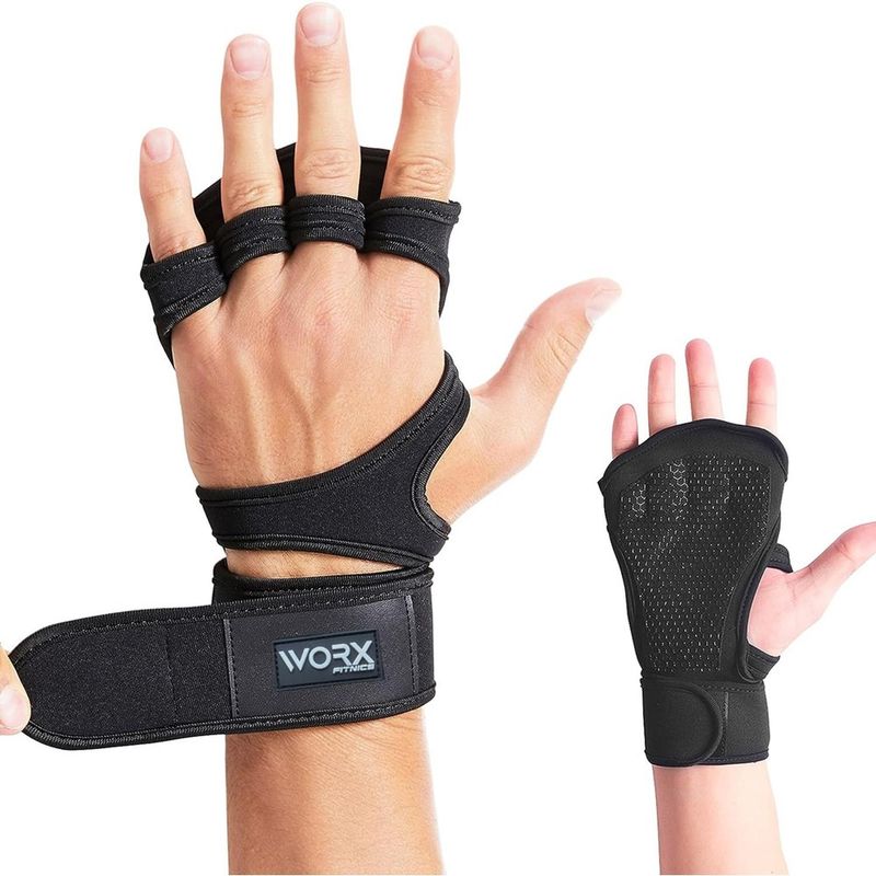 WORX - Guantes Entrenamiento Levantamiento Pesas Gym - Negro - XL