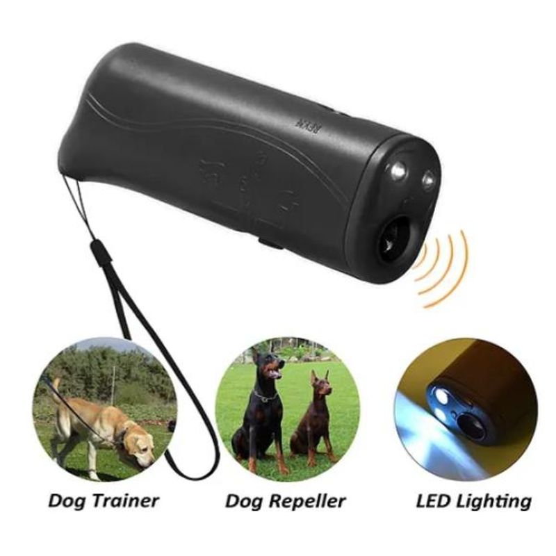 OEM - Ultrasonic dog,  Para ahuyentar perros,  Con luz Led,