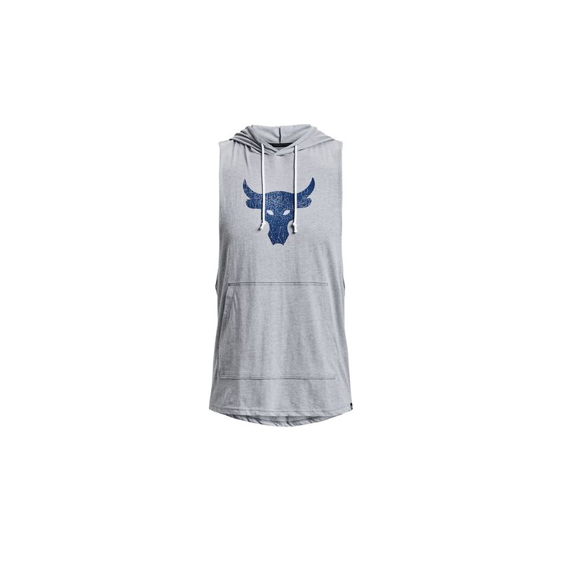 UNDER ARMOUR - Camiseta Hombre UA Pjt Rock Bsr Bull Gris UNDER ARMOUR