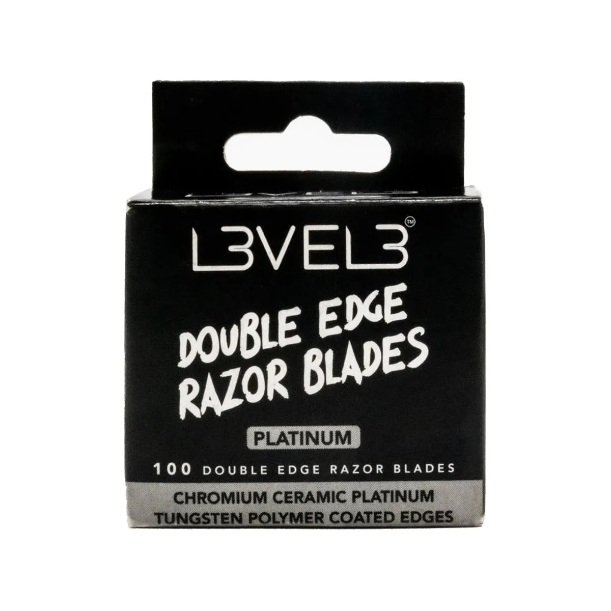 L3VEL3 - Hojas De Afeitar Level3 Doble Filos Platinum 100  Unidades
