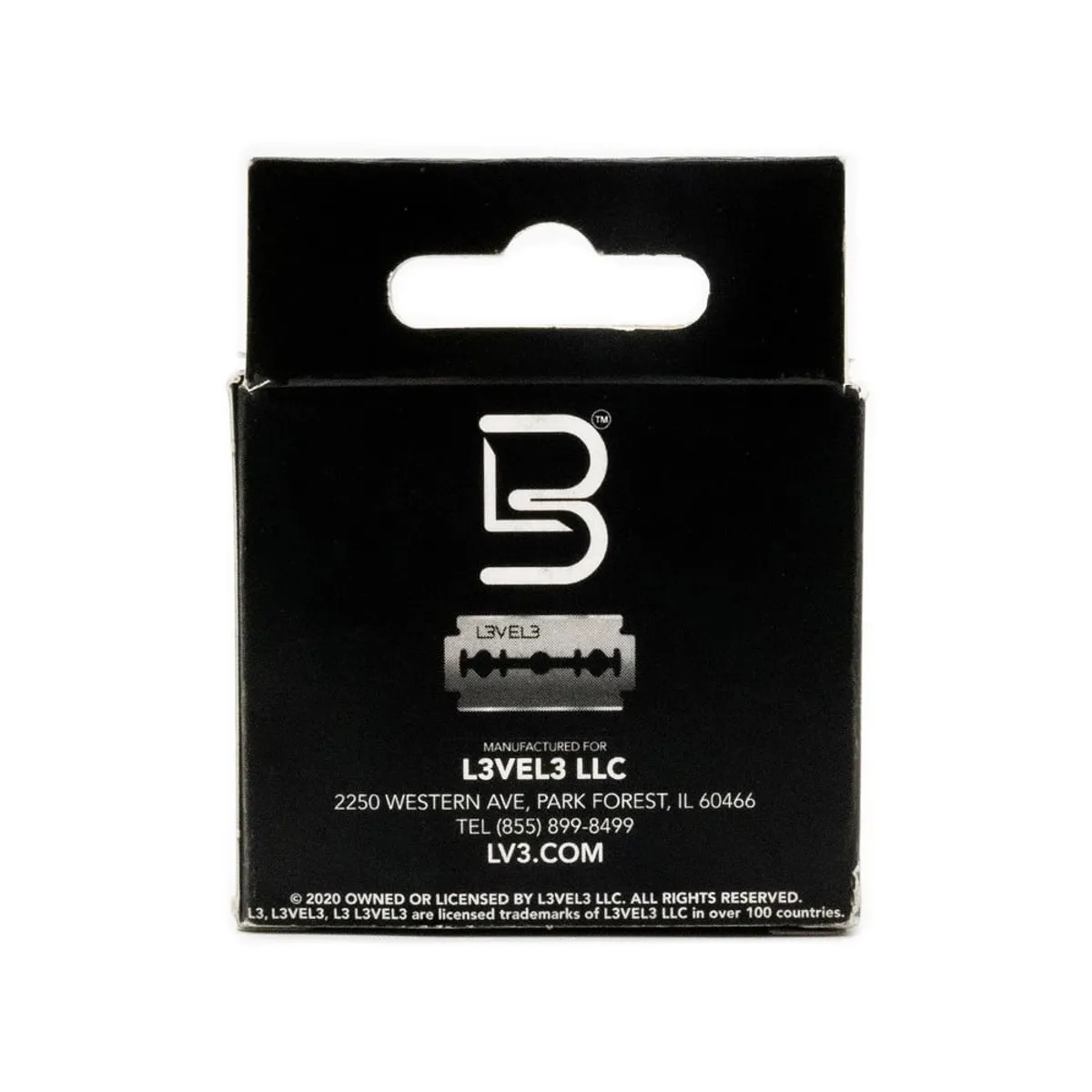 L3VEL3 - Hojas De Afeitar Level3 Doble Filos Platinum 100  Unidades