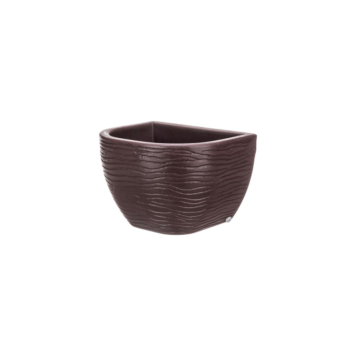 FLORIDIS - MACETERO FLORIDIS MARRON TIESTOS DE PARED 17CM ALTO CON PLATO