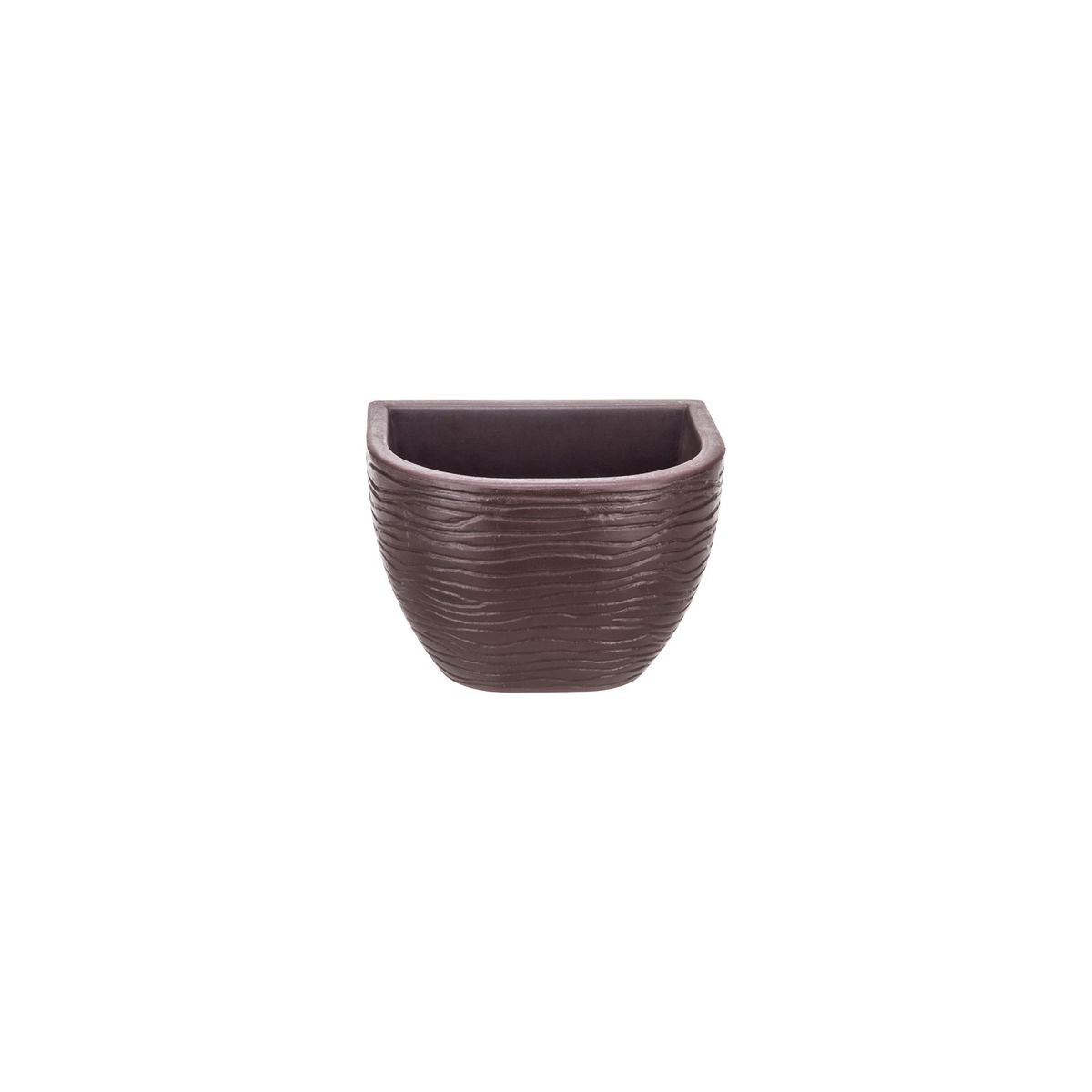 FLORIDIS - MACETERO FLORIDIS MARRON TIESTOS DE PARED 17CM ALTO CON PLATO