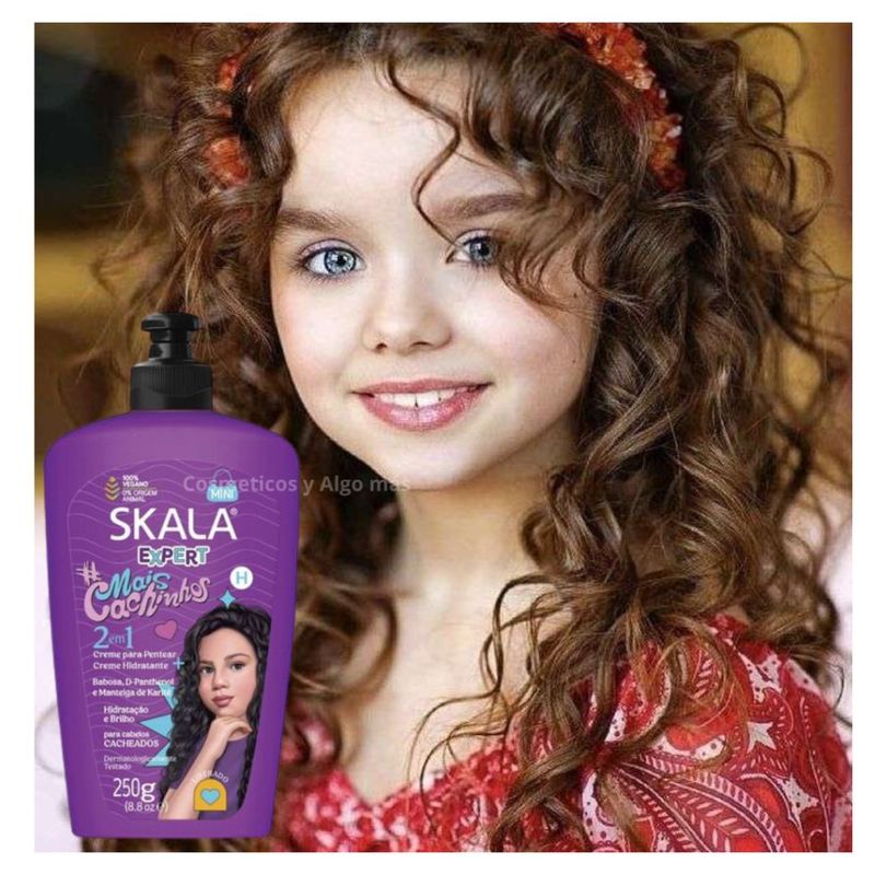 SKALA - Crema de peinar para niños y adolescentes cabello quebradizo