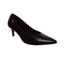 GENERICO - Stiletto Reina Taco Bajo De Cuero Brasilero