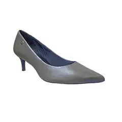 GENERICO - Stiletto Reina Taco Bajo De Cuero Brasilero