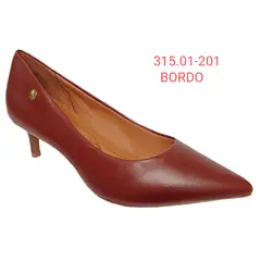 GENERICO - Stiletto Reina Taco Bajo De Cuero Brasilero