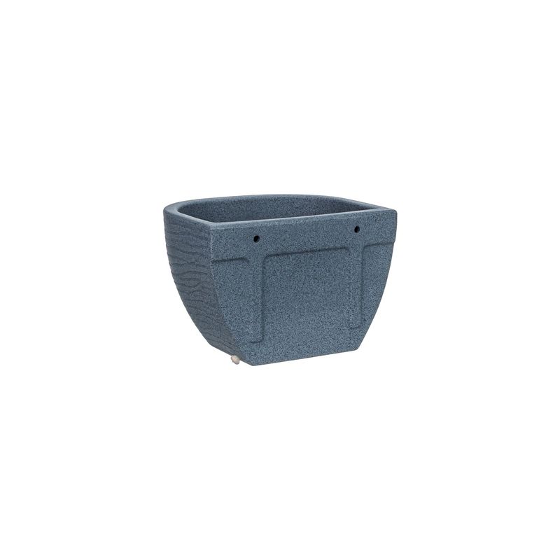 FLORIDIS - MACETERO FLORIDIS GRAFITO TIESTOS DE PARED 17CM ALTO CON PLATO