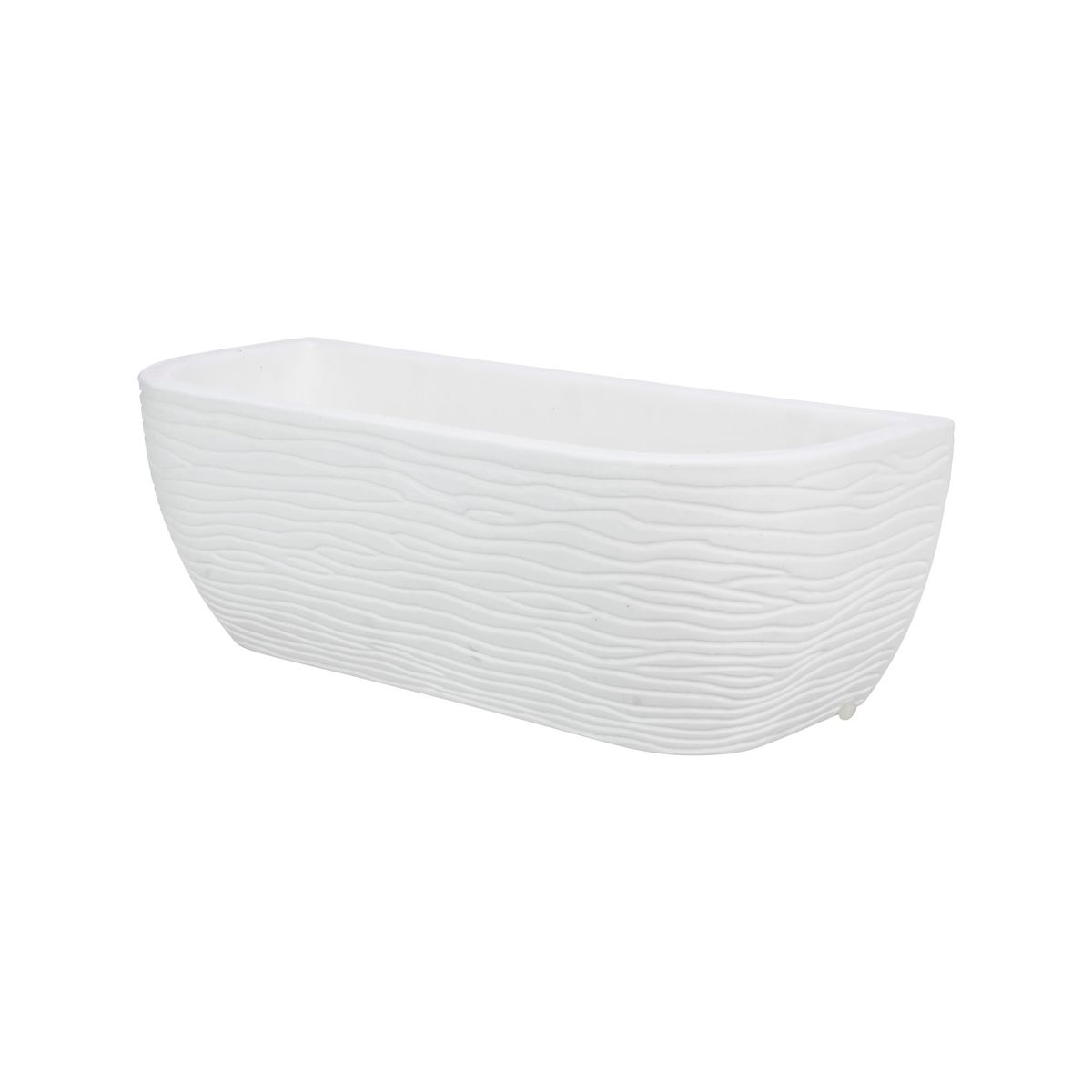 FLORIDIS - MACETERO FLORIDIS BLANCO TIESTOS DE PARED 46X17CM ALTO CON PLATO