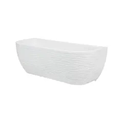 FLORIDIS - MACETERO BLANCO TIESTOS DE PARED 46X17CM ALTO CON PLATO