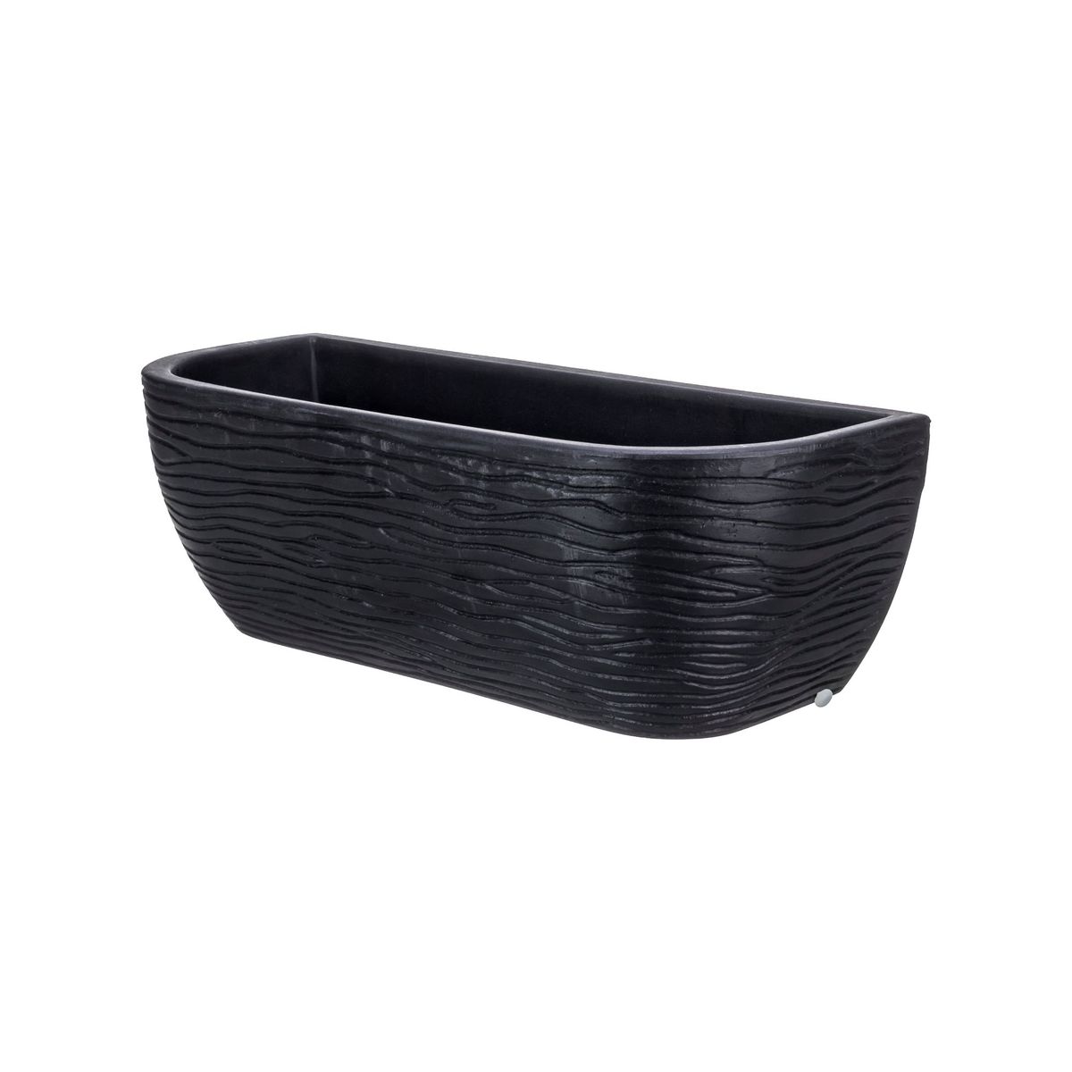 FLORIDIS - MACETERO FLORIDIS NEGRO TIESTOS DE PARED 46X17CM ALTO CON PLATO