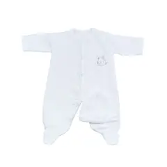 MOONWEAR - Enterito Bordado Bunny Blanco Algodón Peruano