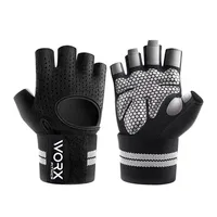 Guantes Entrenamiento Con Muñequera Pesas Gym - Negro - M